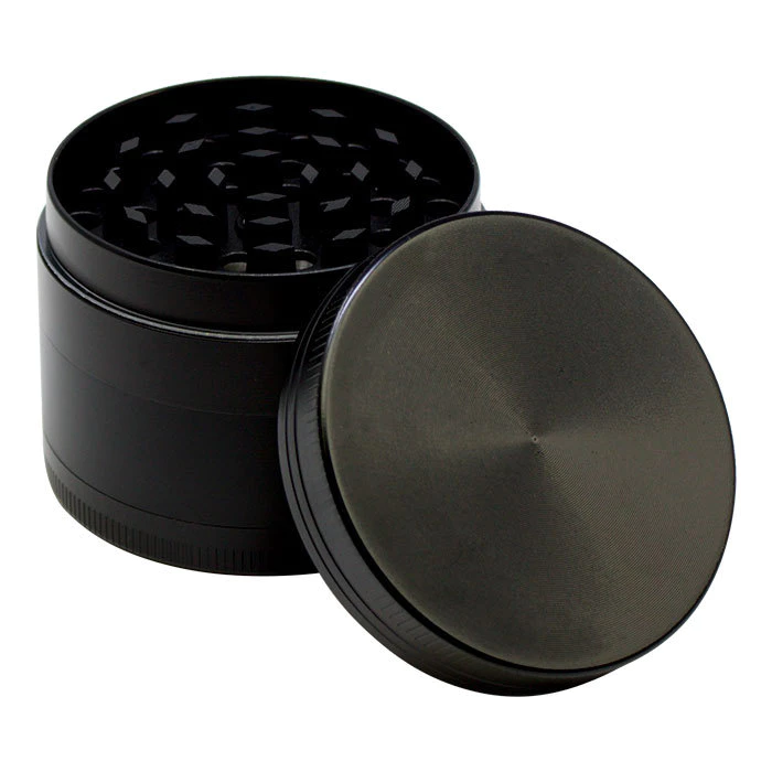 4 Pieces Aluminum Grinder - Black