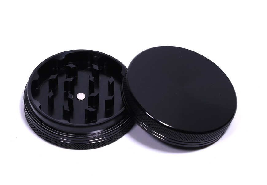 2 Pieces Aluminum Grinder - Black