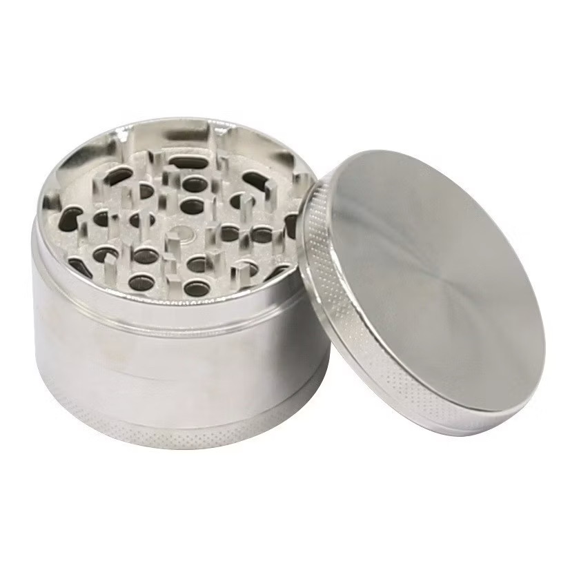 4 Pieces Aluminum Grinder - Silver